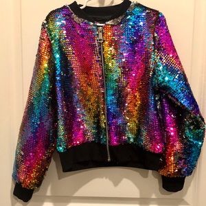 flip sequin jacket